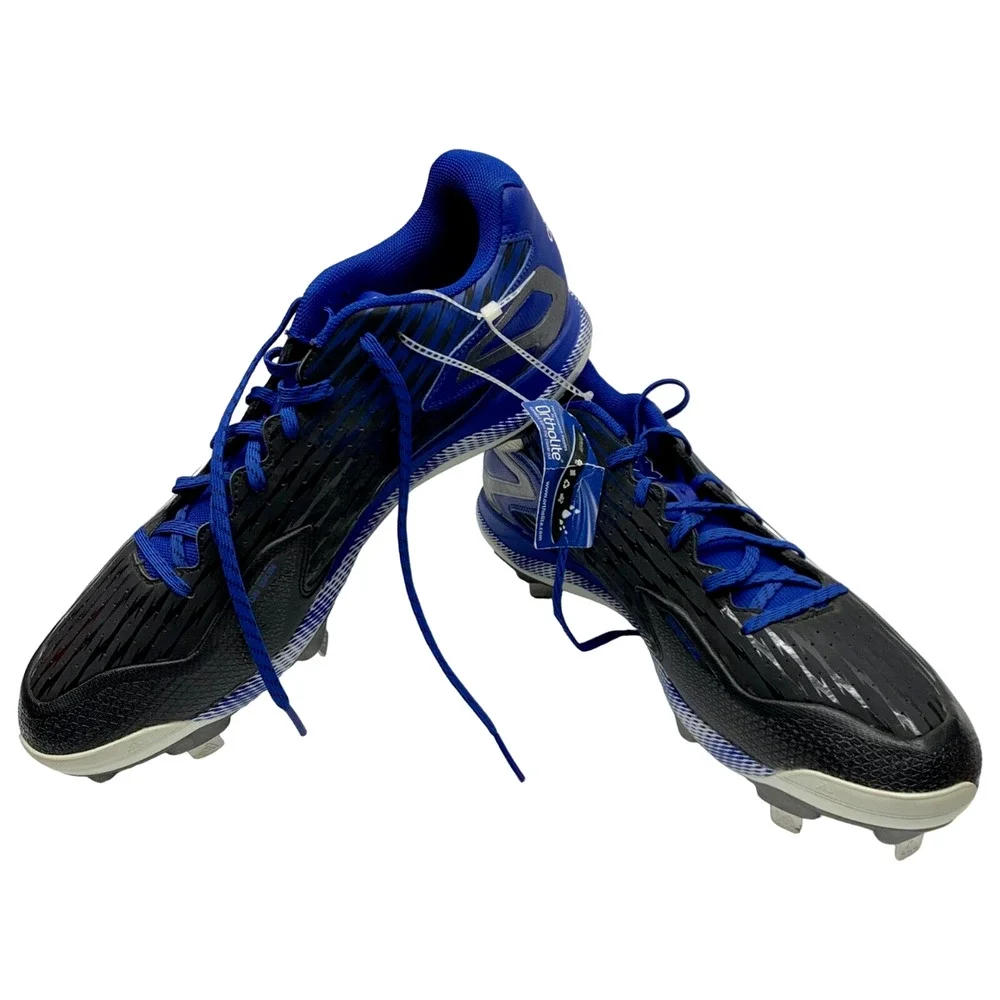 Baseball Cleats Adidas Sz 17 Power Alley 3 Blue Black White & Silver New w/o Box